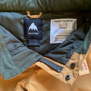 Mustard/ Gold Burton Ski Pants Large Juniors
